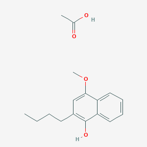 Acetic acid;2-butyl-4-methoxynaphthalen-1-ol