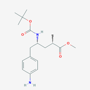 Methyl (2S,4R)-5-(4-aminophenyl)-4-((tert-butoxycarbonyl)amino)-2-methylpentanoate