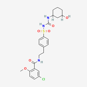 molecular formula C23H28ClN3O6S B1229556 3-Hydroxyglibenclamide CAS No. 23074-07-9