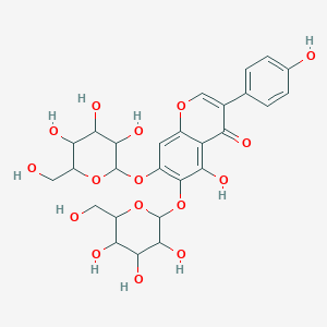 5-Hydroxy-3-(4-hydroxyphenyl)-6,7-bis[[3,4,5-trihydroxy-6-(hydroxymethyl)oxan-2-yl]oxy]chromen-4-one