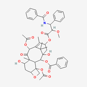 [4,12-Diacetyloxy-15-(3-benzamido-2-methoxy-3-phenylpropanoyl)oxy-1,9-dihydroxy-10,14,17,17-tetramethyl-11-oxo-6-oxatetracyclo[11.3.1.03,10.04,7]heptadec-13-en-2-yl] benzoate