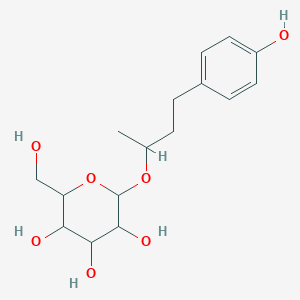 molecular formula C16H24O7 B12295589 2-(Hydroxymethyl)-6-[4-(4-hydroxyphenyl)butan-2-yloxy]oxane-3,4,5-triol 