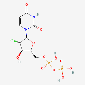 molecular formula C9H13ClN2O11P2 B1229560 2'-Chloro-2'-deoxyuridine 5'-diphosphate CAS No. 40111-66-8