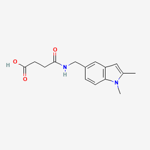 4-[(1,2-Dimethyl-5-indolyl)methylamino]-4-oxobutanoic acid