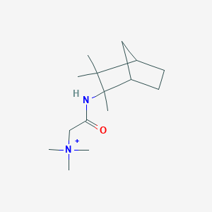 Trimethyl-[2-oxo-2-[(2,2,3-trimethyl-3-bicyclo[2.2.1]heptanyl)amino]ethyl]ammonium