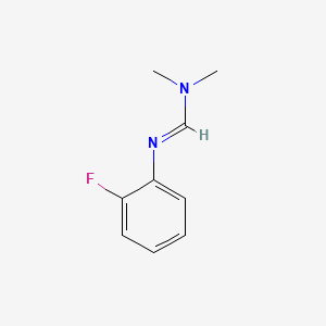 molecular formula C9H11FN2 B12295668 Methanimidamide, N'-(2-fluorophenyl)-N,N-dimethyl- CAS No. 53666-09-4