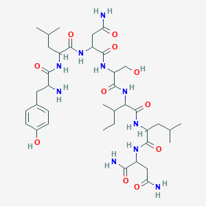 molecular formula C38H62N10O11 B12295689 H-DL-Tyr-DL-Leu-DL-Asn-DL-Ser-DL-xiIle-DL-Leu-DL-Asn-NH2 