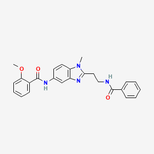 N-[2-(2-benzamidoethyl)-1-methyl-5-benzimidazolyl]-2-methoxybenzamide