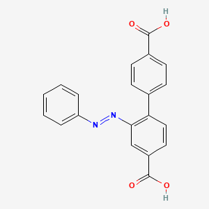 2-(Phenyldiazenyl)-[1,1'-biphenyl]-4,4'-dicarboxylic acid