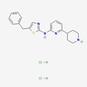 5-benzyl-N-(6-(piperidin-4-yl)pyridin-2-yl)thiazol-2-amine dihydrochloride