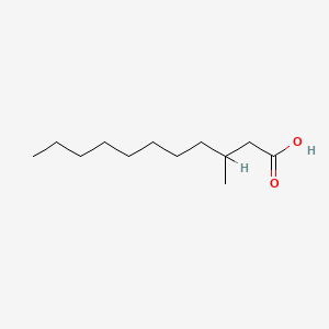 molecular formula C12H24O2 B1229579 Acide 3-méthylundécanoïque CAS No. 65781-38-6