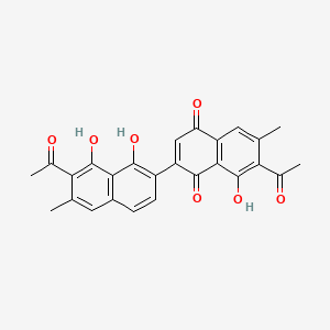 molecular formula C26H20O7 B12295804 Imbricatonol CAS No. 113540-84-4