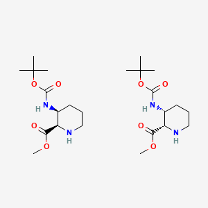 rel-Methyl (2R,3S)-3-((tert-butoxycarbonyl)amino)piperidine-2-carboxylate