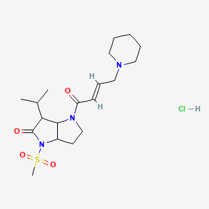 molecular formula C19H32ClN3O4S B12295821 2-Octenoic acid, 7-hydroxy-7-methyl-, ethyl ester, (E)- 