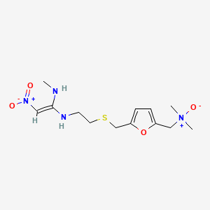 molecular formula C13H22N4O4S B1229583 Ranitidine N-oxide 