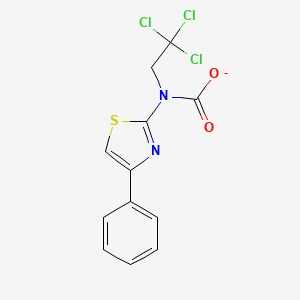 Carbamic acid,(4-phenyl-2-thiazolyl)-, 2,2,2-trichloroethyl ester (9CI)