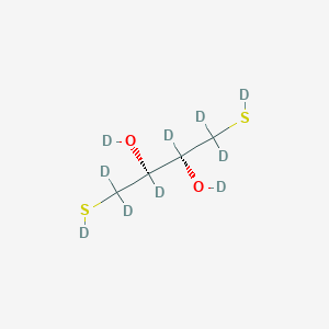 molecular formula C4H10O2S2 B12295888 (+/-)-1,4-Dithiothreitol-d10 