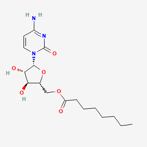 molecular formula C17H27N3O6 B1229590 Ara-c 5'octanoate CAS No. 31088-08-1