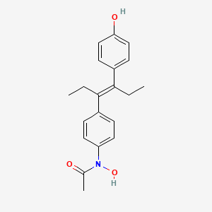 N-(4-(1-Ethyl-2-(4-hydroxyphenyl)-1-butenyl)phenyl)-N-hydroxyacetamide