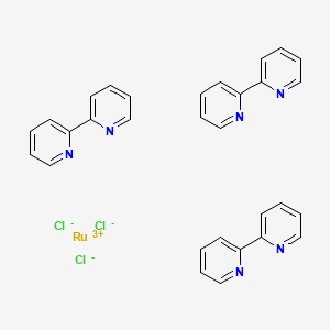 molecular formula C30H24Cl3N6Ru B1229596 Tris(2,2'-bipyridine)ruthenium III CAS No. 28277-46-5