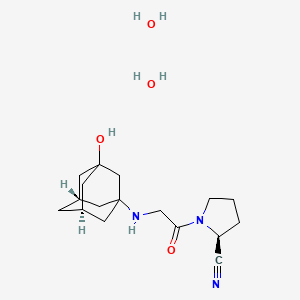 molecular formula C17H29N3O4 B12295965 Vildagliptin dihydrate 