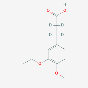 3-(3-Ethoxy-4-methoxyphenyl)propionic-2,2,3,3-D4 acid