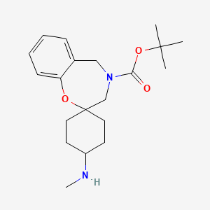 tert-butyl 4'-(methylamino)-3H-spiro[benzo[f][1,4]oxazepine-2,1'-cyclohexane]-4(5H)-carboxylate