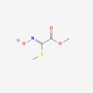 molecular formula C4H7NO3S B12296051 Methyl 2-(hydroxyimino)-2-(methylthio)acetate 