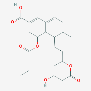 molecular formula C25H36O7 B12296055 6-Carboxy-5',4',5,6-Simvastatin-d6 