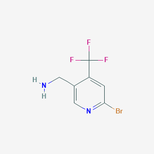 (6-Bromo-4-(trifluoromethyl)pyridin-3-yl)methanamine