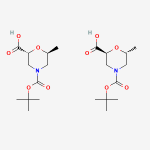 rel-(2S,6R)-4-(tert-butoxycarbonyl)-6-methylmorpholine-2-carboxylic acid