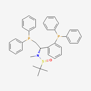 N-[(1S)-2-diphenylphosphanyl-1-(2-diphenylphosphanylphenyl)ethyl]-N,2-dimethylpropane-2-sulfinamide