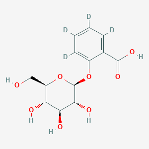 molecular formula C13H16O8 B12296139 2,3,4,5-tetradeuterio-6-[(2S,3R,4S,5S,6R)-3,4,5-trihydroxy-6-(hydroxymethyl)oxan-2-yl]oxybenzoic acid 