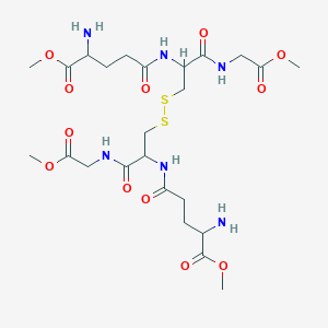 molecular formula C24H40N6O12S2 B12296175 H-DL-gGlu(OMe)-DL-Cys(1)-Gly-OMe.H-DL-gGlu(OMe)-DL-Cys(1)-Gly-OMe 