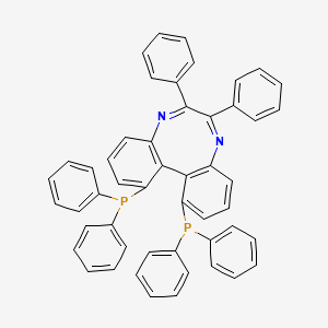 molecular formula C50H36N2P2 B12296186 (R)-1,12-Bis(diphenylphosphanyl)-6,7-diphenyldibenzo[e,g][1,4]diazocine 