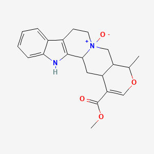 Methyl 16-methyl-13-oxido-17-oxa-3-aza-13-azoniapentacyclo[11.8.0.02,10.04,9.015,20]henicosa-2(10),4,6,8,18-pentaene-19-carboxylate