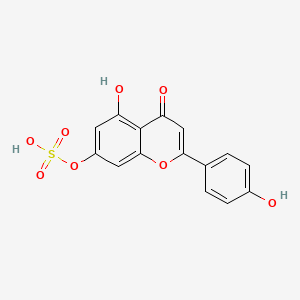 molecular formula C15H10O8S B12296213 Apigenin 7-sulfate CAS No. 56857-56-8