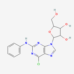 2-Phenylamino-6-chloropurine-9-beta-D-riboside