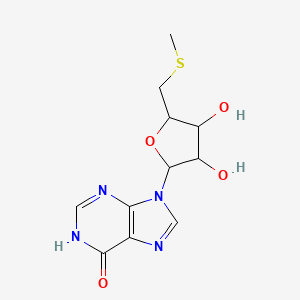 molecular formula C11H14N4O4S B12296304 5'-Methylthioinosine 