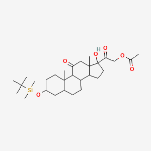 (3alpha,5beta)-21-(Acetyloxy)-3-[[(1,1-diMethylethyl)diMethylsilyl]oxy]-17-hydroxy-pregnane-11,20-dione