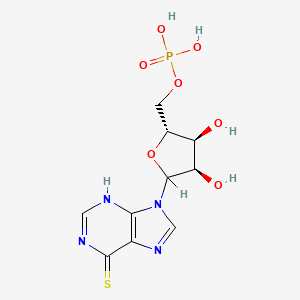 [(2R,3S,4R)-3,4-dihydroxy-5-(6-sulfanylidene-3H-purin-9-yl)oxolan-2-yl]methyl dihydrogen phosphate