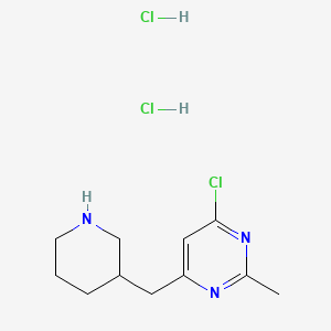 4-Chloro-2-methyl-6-(piperidin-3-ylmethyl)pyrimidine dihydrochloride