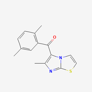 (2,5-Dimethylphenyl)-(6-methyl-5-imidazo[2,1-b]thiazolyl)methanone