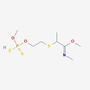 molecular formula C8H18NO3PS3 B12296413 Thiovamidithion 