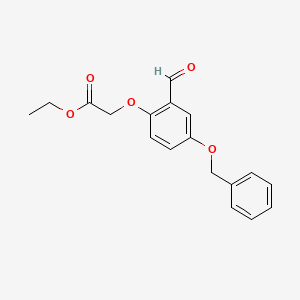 Ethyl 2-(4-(benzyloxy)-2-formylphenoxy)acetate