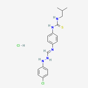 1-p-Chlorophenyl-3-(m-isobutylthioureido) phenyl guanidine hydrochloride