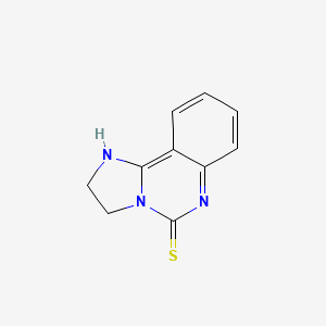 molecular formula C10H9N3S B12296471 2,3-Dihydroimidazo[1,2-c]quinazoline-5-thiol 