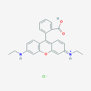 9-(2-Carboxyphenyl)-3,6-bis(ethylamino)xanthylium chloride