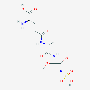 molecular formula C12H20N4O9S B12296484 (R)-D-gamma-Glutamyl-N-(3-methoxy-2-oxo-1-sulfo-3-azetidinyl)-L-alaninamide 