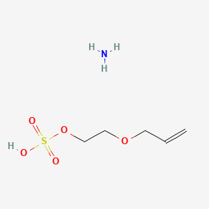 molecular formula C5H13NO5S B12296505 azane;2-prop-2-enoxyethyl hydrogen sulfate CAS No. 55866-85-8